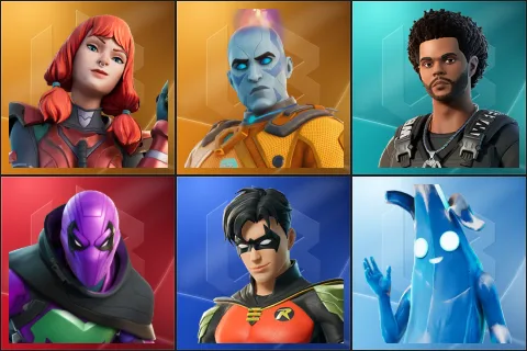 The Imagined, The Origin, The Weeknd Combat, Prowler, Robin, Polar Peely