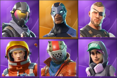 Rogue Agent, Carbide, Battlehawk, Mission Specialist, Rust Lord, Teknique