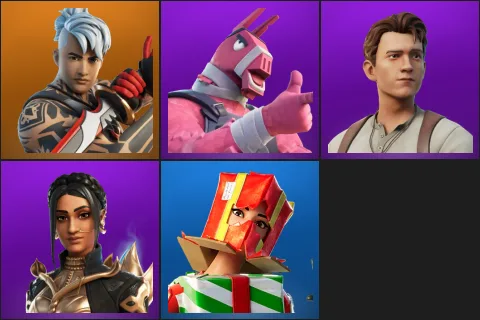 Ronin, Lt. John Llama, Nathan Drake, Shanta, Holiday Boxy