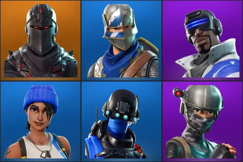 Black Knight, Blue Squire, Blue Striker, Blue Team Leader, Carbon Commando, Elite Agent