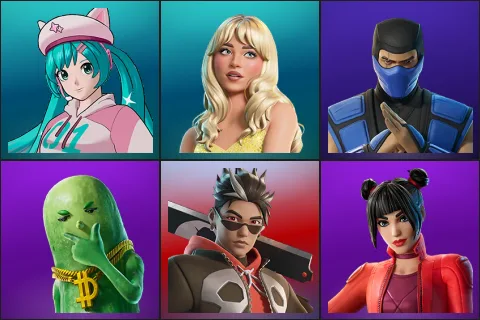 Neko Hatsune Miku, Sabrina Carpenter, Sub-Zero (MK3), Big Dill, Bones, Carmine Rosso