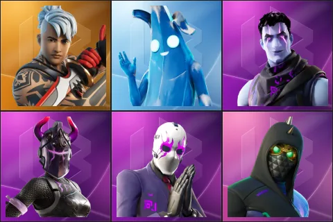 Ronin, Polar Peely, Dark Jonesy, Dark Red Knight, Dark Wild Card, Aftermath