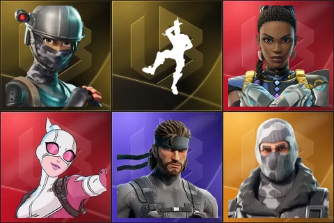 Elite Agent, Take The L, Shuri, Gwenpool, Solid Snake, Havoc