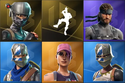 Elite Agent, Take The L, Solid Snake, Blue Squire, Rose Team Leader, Royale Knight