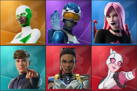 Backlash, Mogul Master, Haze, Clix, Shuri, Gwenpool