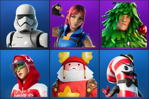 First Order Stormtrooper, Explorer Emilie, Lt. Evergreen, Arctic Adeline, Guff Gringle, Mr. Dappermint