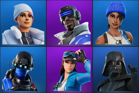 Blizzard Bomber, Blue Striker, Blue Team Leader, Carbon Commando, Cloud Striker, Darth Vader