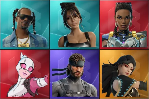 Snoop Dogg, Iconic Kim Kardashian, Shuri, Gwenpool, Solid Snake, Era