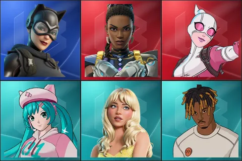 Catwoman Zero, Shuri, Gwenpool, Neko Hatsune Miku, Sabrina Carpenter, Slayer Juice WRLD