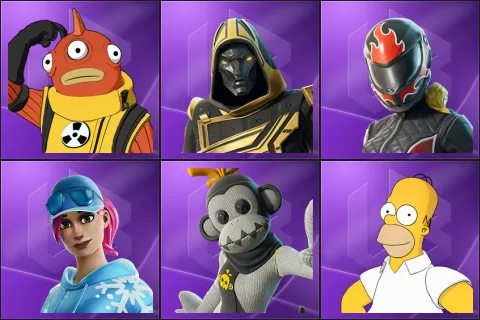 Blinky Fishstick, Blitz Knight, Burnoff, Froststorm Bomber, GHOST Monks, Homer Simpson