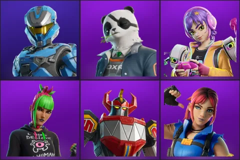 UNSC Spartan, Agent Patch, Battle Gamer Mae, Bug Punk Sunny, Dino Megazord, Explorer Emilie