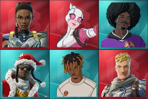 Shuri, Gwenpool, LBC '93 Dogg, Santa Dogg, Slayer Juice WRLD, Captain Jones