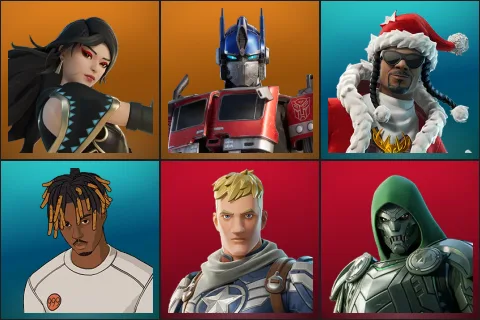 Era, Optimus Prime, Santa Dogg, Slayer Juice WRLD, Captain Jones, Doom