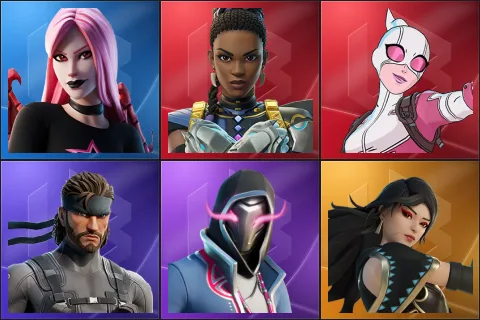 Haze, Shuri, Gwenpool, Solid Snake, Xander, Era