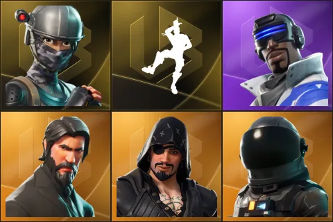 Elite Agent, Take The L, Blue Striker, The Reaper, Blackheart, Dark Voyager