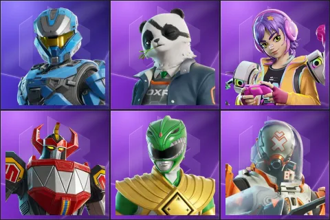 UNSC Spartan, Agent Patch, Battle Gamer Mae, Dino Megazord, Green Ranger, Lt. Ripp Slade