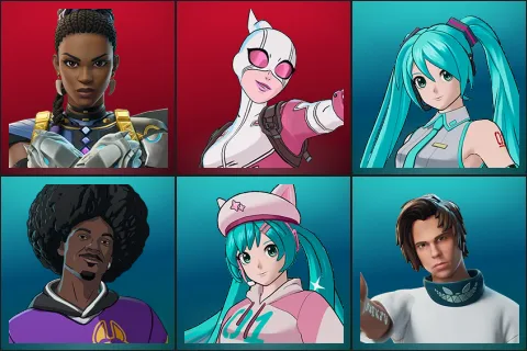 Shuri, Gwenpool, Hatsune Miku, LBC '93 Dogg, Neko Hatsune Miku, Rubius
