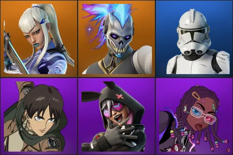 Mizuki, Renzo the Destroyer, Clone Trooper, Eren Jaeger, Highwire, Imani