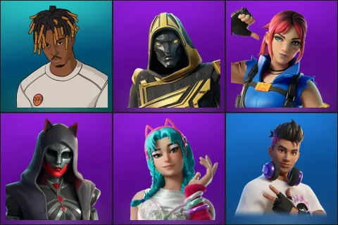 Slayer Juice WRLD, Blitz Knight, Explorer Emilie, Felina, Katalina, Chord Kahele
