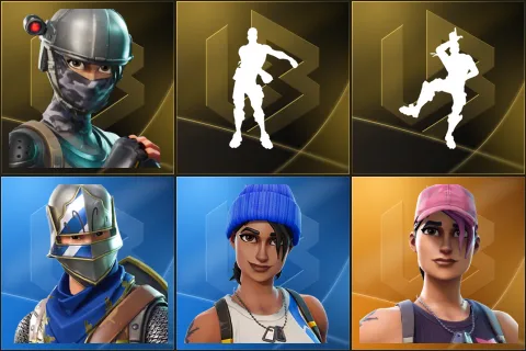 Elite Agent, Floss, Take The L, Blue Squire, Blue Team Leader, Rose Team Leader