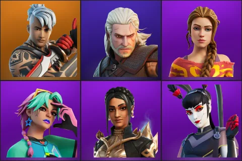 Ronin, Geralt of Rivia, Haven, Selene, Shanta, Tsuki 2.0