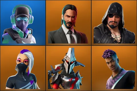 Breakpoint, John Wick, Blackheart, Catalyst, Eternal Knight, Fade