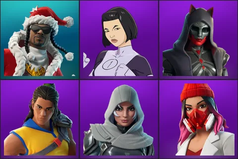 Santa Dogg, Dupli-Kate, Felina, Trailblazer Tai, Vanguard Zadie, Yulejacket
