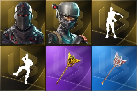 Black Knight, Elite Agent, Floss, Take The L, The Axe of Champions, The Axe of Champions 2.0