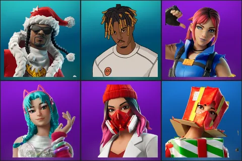 Santa Dogg, Slayer Juice WRLD, Explorer Emilie, Katalina, Yulejacket, Holiday Boxy