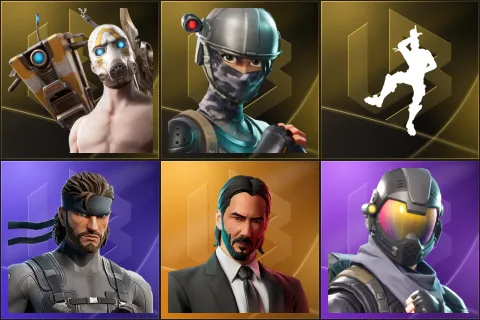 Psycho Bandit, Elite Agent, Take The L, Solid Snake, John Wick, Rogue Agent