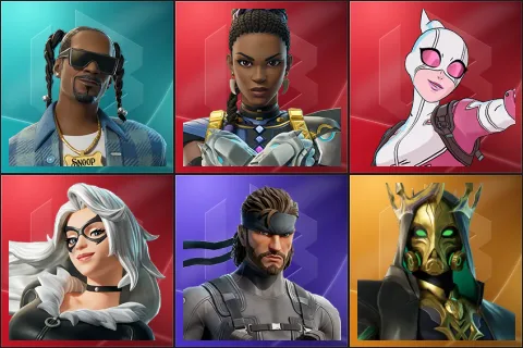 Snoop Dogg, Shuri, Gwenpool, Black Cat, Solid Snake, Hades