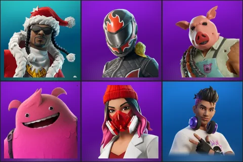 Santa Dogg, Burnoff, Pig the Butcher, Yeddy, Yulejacket, Chord Kahele