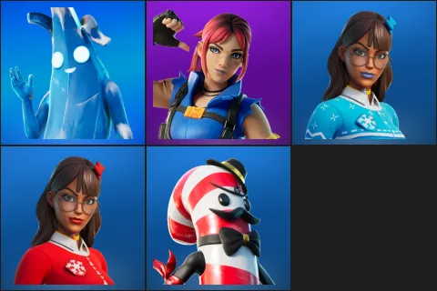 Polar Peely, Explorer Emilie, Blizzabelle, Krisabelle, Mr. Dappermint