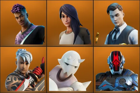 Fade, Gear Specialist Maya, Midas, Ronin, Snap, The Foundation