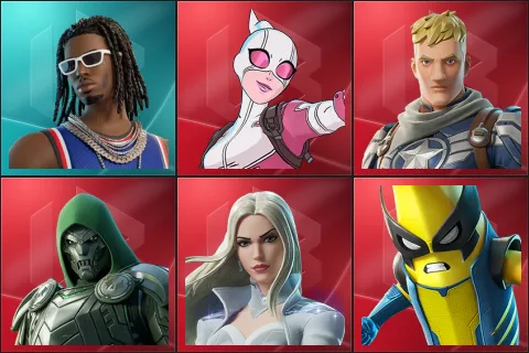 Playboi Carti, Gwenpool, Captain Jones, Doom, Emma Frost, Peelverine