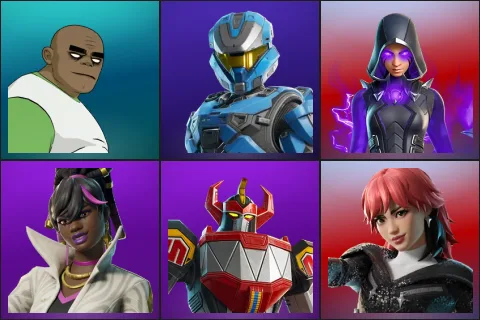 Russel, UNSC Spartan, Augury, Danica, Dino Megazord, Hana Park
