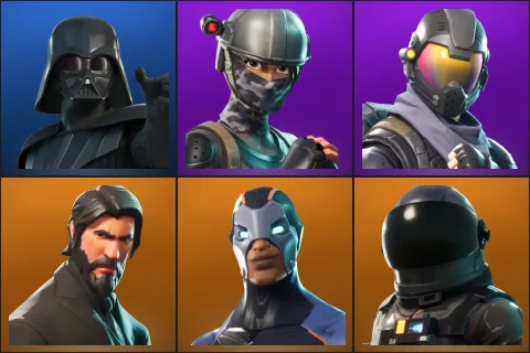 Darth Vader, Elite Agent, Rogue Agent, The Reaper, Carbide, Dark Voyager
