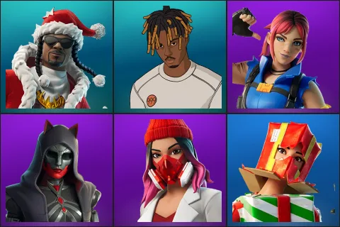 Santa Dogg, Slayer Juice WRLD, Explorer Emilie, Felina, Yulejacket, Holiday Boxy