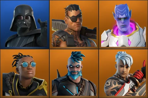 Darth Vader, Joey, Kymera, Malik, Omegarok, Ronin