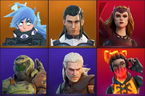Nezumi, The Ageless, Scarlet Witch, Doom Slayer, Geralt of Rivia, Tectonic Komplex