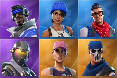 Blue Striker, Blue Team Leader, Prodigy, Rogue Agent, Rose Team Leader, Warpaint