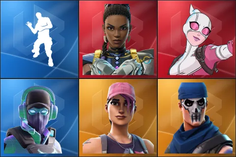 Laugh It Up, Shuri, Gwenpool, Breakpoint, Rose Team Leader, Warpaint