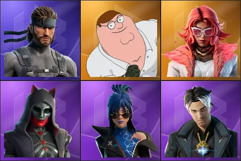Solid Snake, Peter Griffin, Valeria, Felina, Hope, Montague