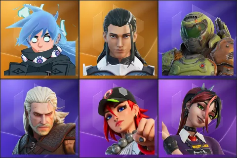 Nezumi, The Ageless, Doom Slayer, Geralt of Rivia, Dusty, Helsie