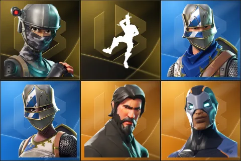 Elite Agent, Take The L, Blue Squire, Royale Knight, The Reaper, Carbide