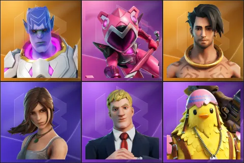 Kymera, Mecha Cuddle Master, Raz, Lara Croft, Agent Jones, Cluck