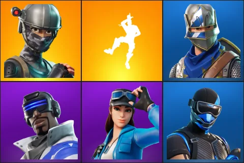 Elite Agent, Take The L, Blue Squire, Blue Striker, Cloud Striker, Fixer