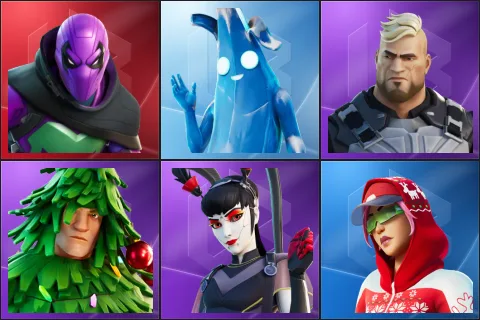 Prowler, Polar Peely, Gunnar, Lt. Evergreen, Tsuki 2.0, Arctic Adeline