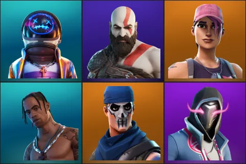 Astro Jack, Kratos, Rose Team Leader, Travis Scott, Warpaint, Xander