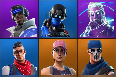 Blue Striker, Carbon Commando, Galaxy, Prodigy, Rose Team Leader, Warpaint